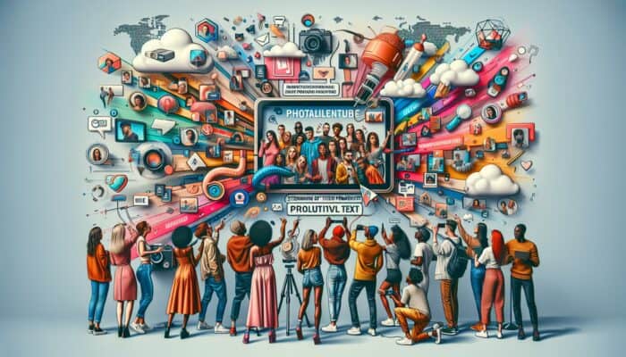 Influencers utilizing vibrant, brand-aligned graphics and videos on social media to promote a product.